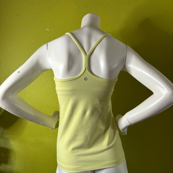Lululemon Yellow Tank Top with Built in Bra - Picture 3 of 4